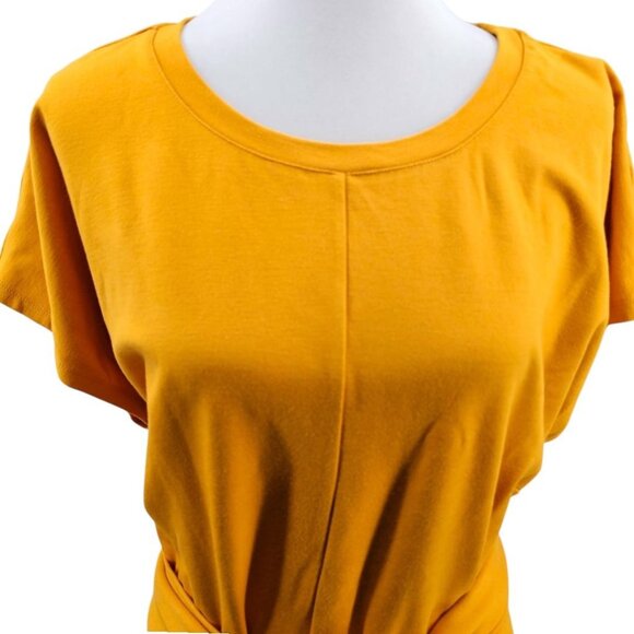 Eloquii Womens Plus‎ Size 26/28 Short Sleeve Wasit Tie Shirt - Picture 2 of 11